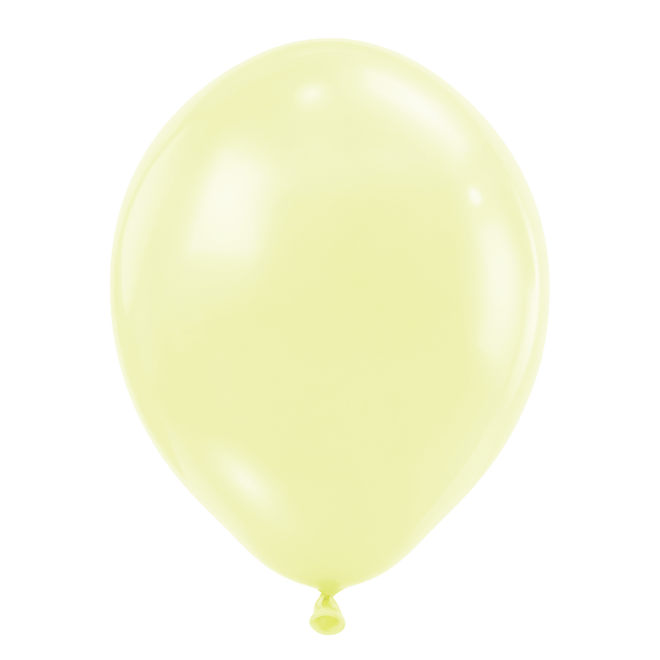 25 Luftballons - Ø46 cm - Pastel Matte Yellow