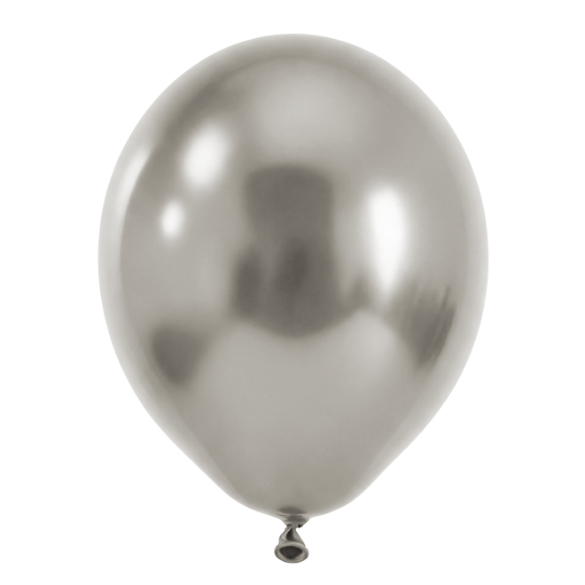 15 Luftballons - Ø46 cm - Reflex - Silver