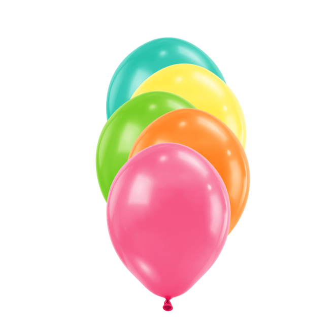 50 Luftballons - Ø12 cm - Tropical Assorted