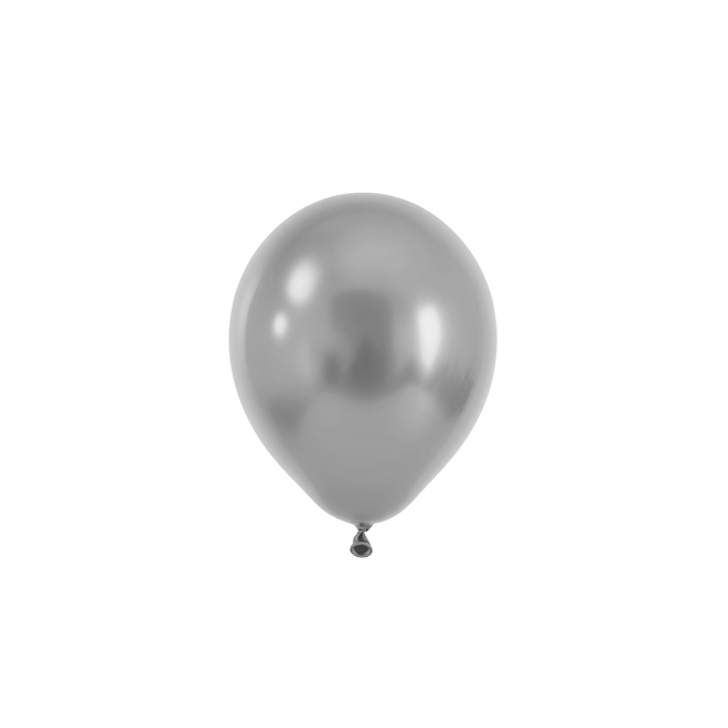 50 Luftballons - Ø12 cm - Pearl Silver