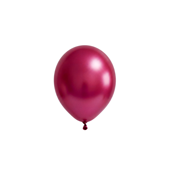 50 Luftballons - Ø12 cm - Metallic Fuchsia