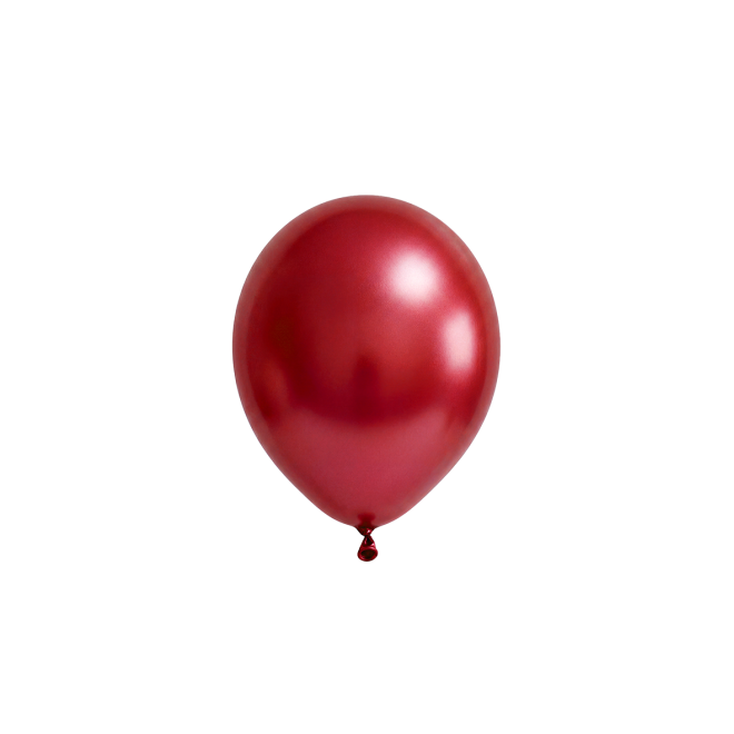 50 Luftballons - Ø12 cm - Metallic Red