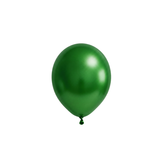 50 Luftballons - Ø12 cm - Metallic Green