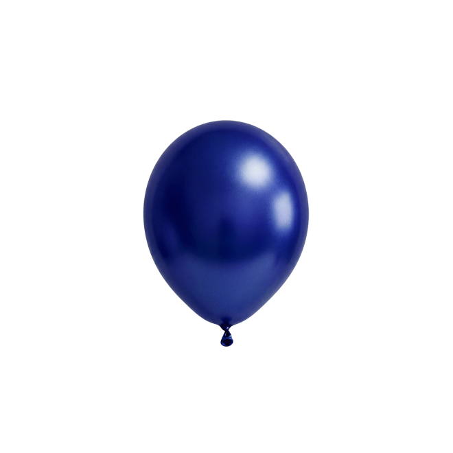 50 Luftballons - Ø12 cm - Metallic Blue
