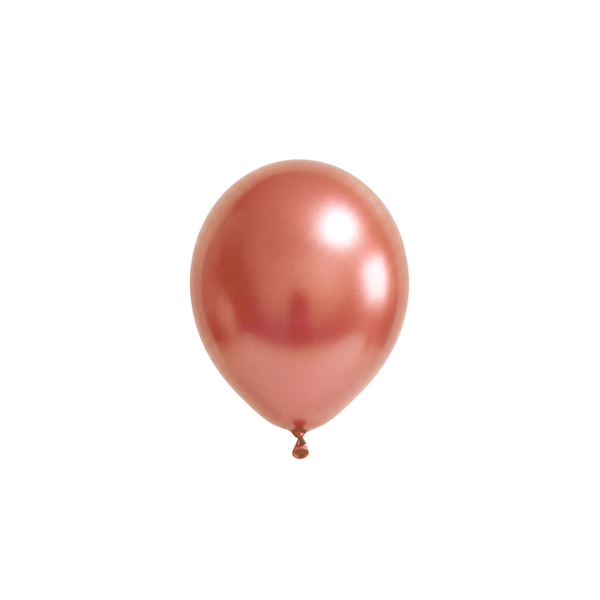 50 Luftballons - Ø12 cm - Metallic Rose Gold