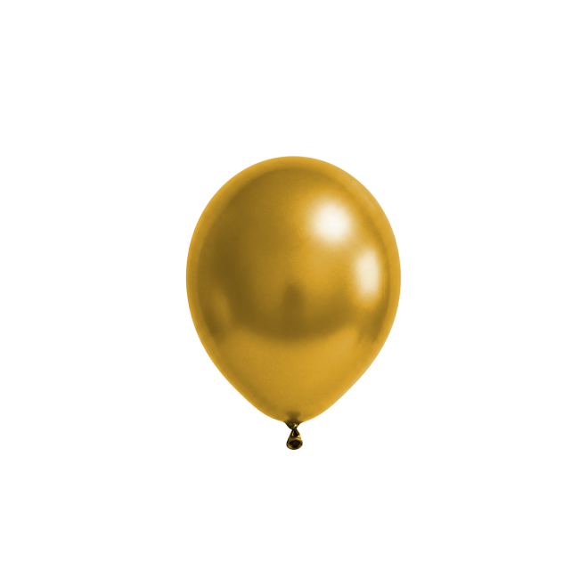 50 Luftballons - Ø12 cm - Metallic Gold