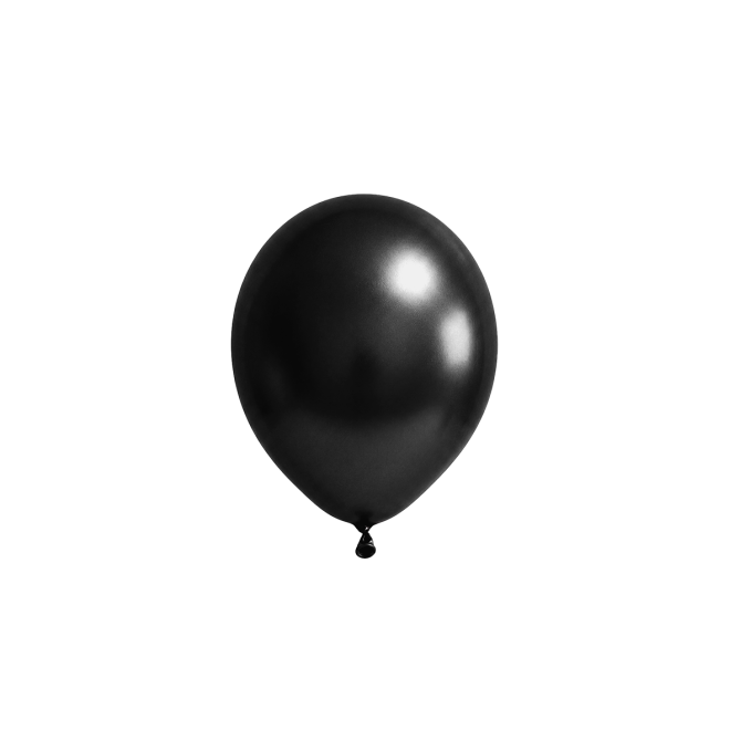 50 Luftballons - Ø12 cm - Metallic Black