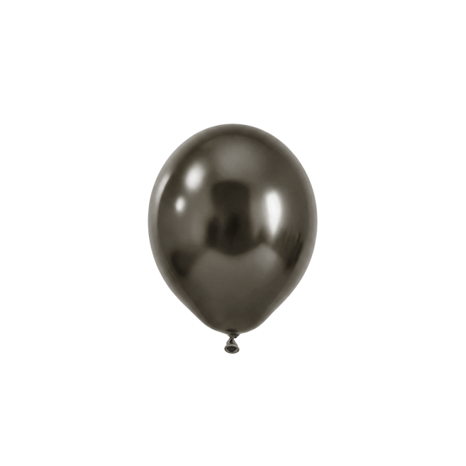 50 Luftballons - Ø12 cm - Silk Midnight Grey