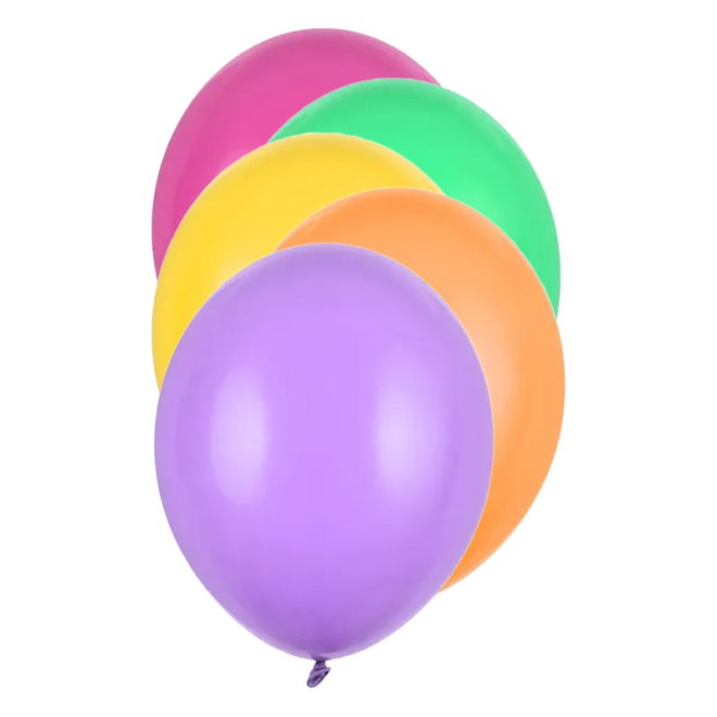 50 Luftballons - Ø 23cm - Pastell Bunt