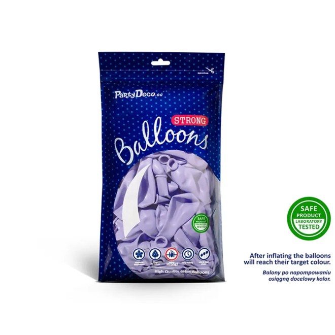 100 Luftballons - Ø 23cm - Pastell Light Lilac