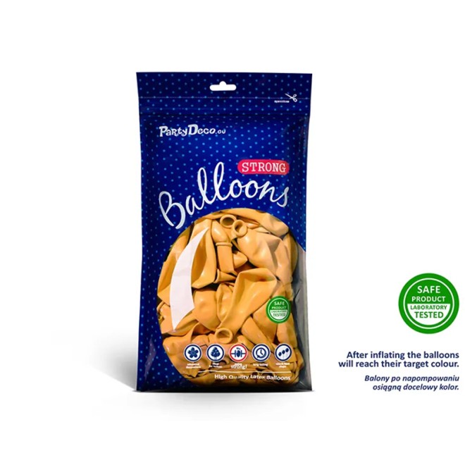 100 Luftballons - Ø 23cm - Pastell Honey Yellow