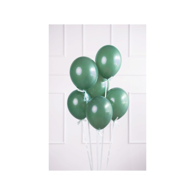 100 Luftballons - Ø 23cm - Pastell Bottle Green