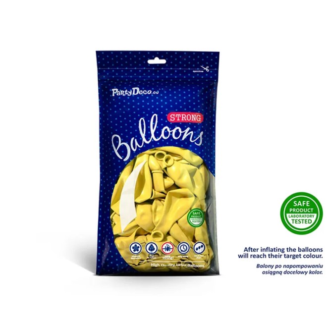 100 Luftballons - Ø 23cm - Pastell Lemon Zest