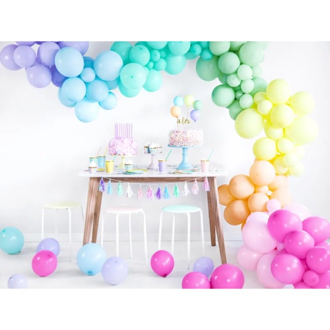 100 Luftballons - Ø 23cm - Pastell Light Mint