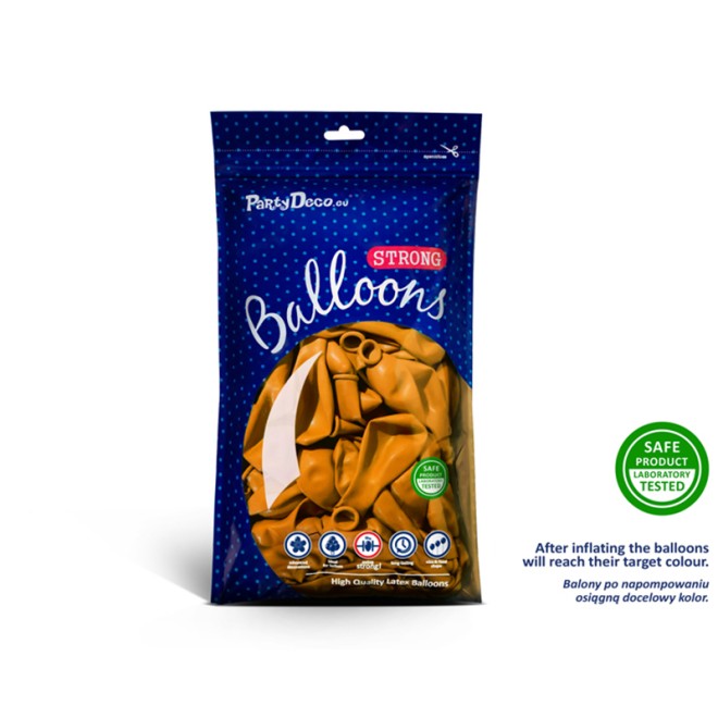 100 Luftballons - Ø 23cm - Pastell Honig