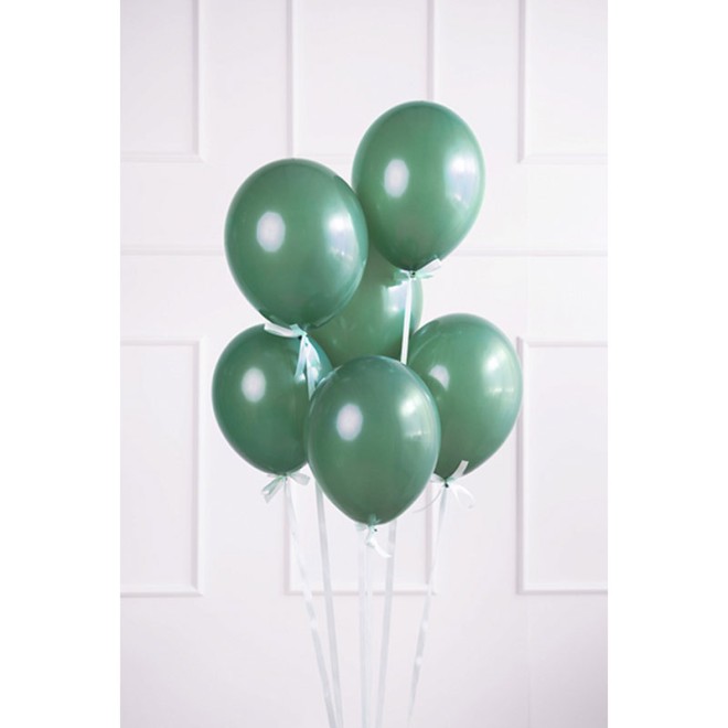 100 Luftballons - Ø 27cm - Pastell Bottle Green