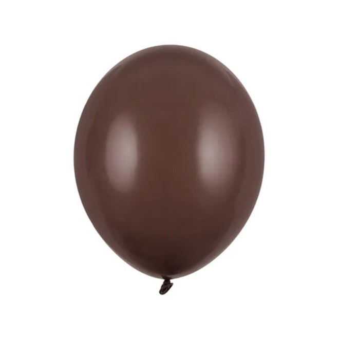 10 Luftballons - Ø 27cm - Pastell Cocoa Brown
