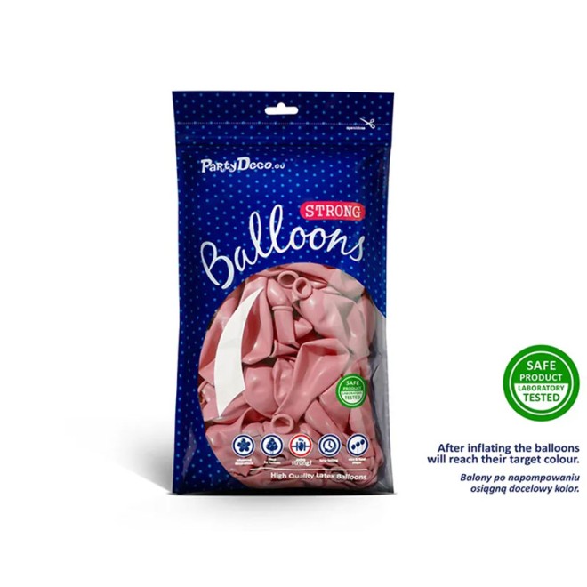 100 Luftballons - Ø 27cm - Pastell Baby Pink