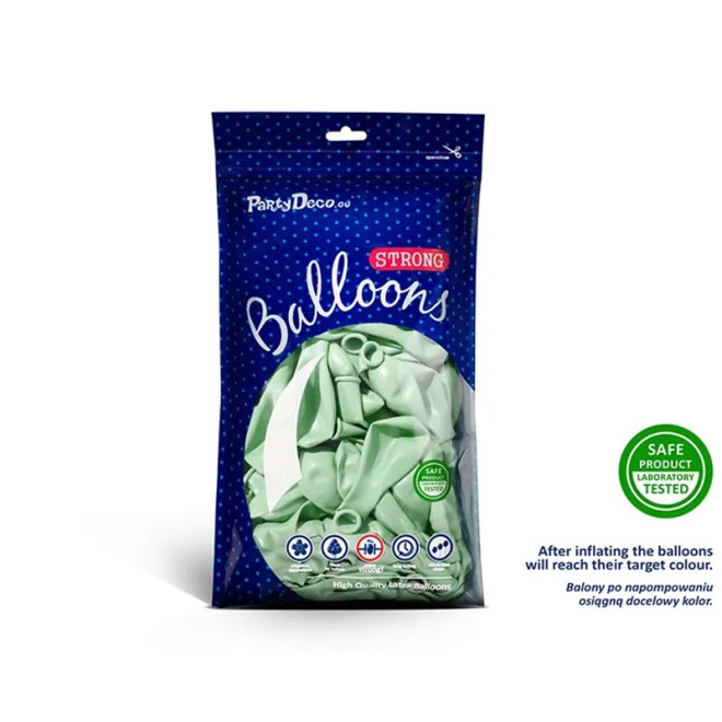 50 Luftballons - Ø 27cm - Pastell Pistachio