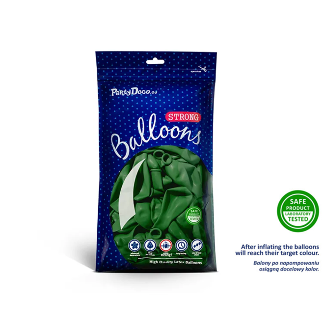 100 Miniballons - Ø 12cm - Grün