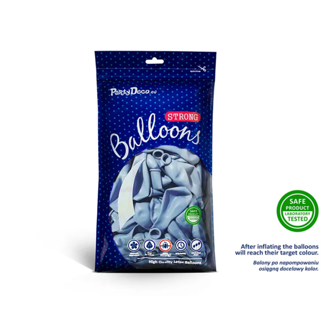 100 Miniballons - Ø 12cm - Pastel Navy Blue