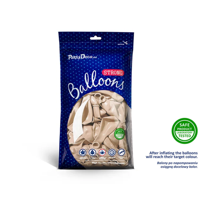 100 Miniballons - Ø 12cm - Creme