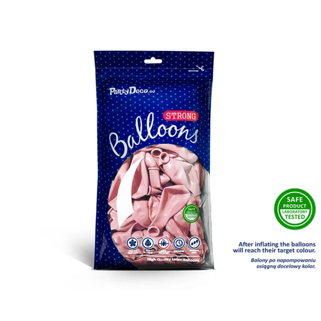 100 Miniballons - Ø 12cm - Pastel Dusty Rose
