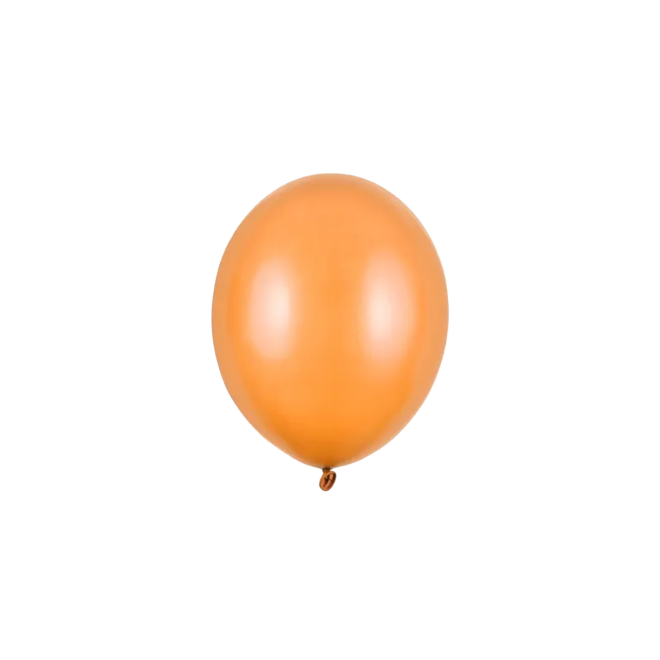 100 Miniballons - Ø 12cm - Metallic - Orange