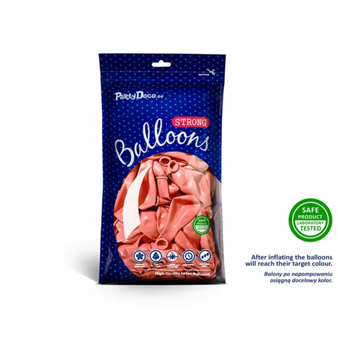 100 Miniballons - Ø 12cm - Metallic - RoseGold