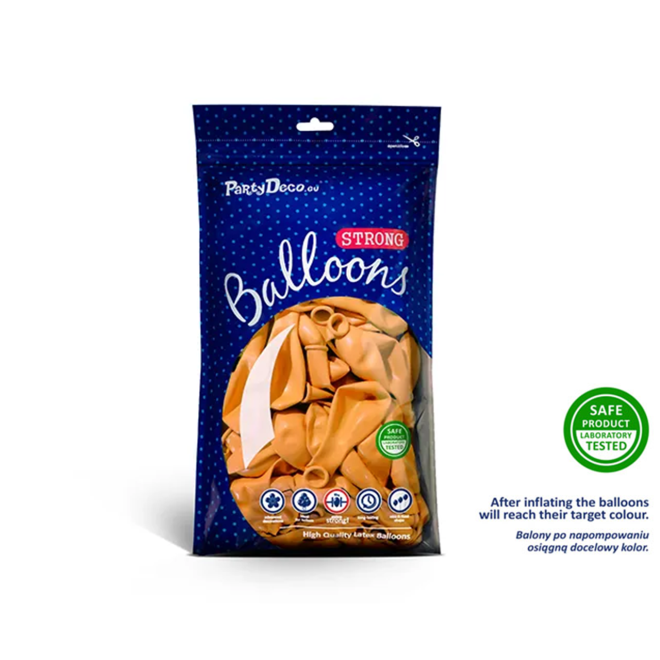 100 Miniballons - Ø 12cm - Orange