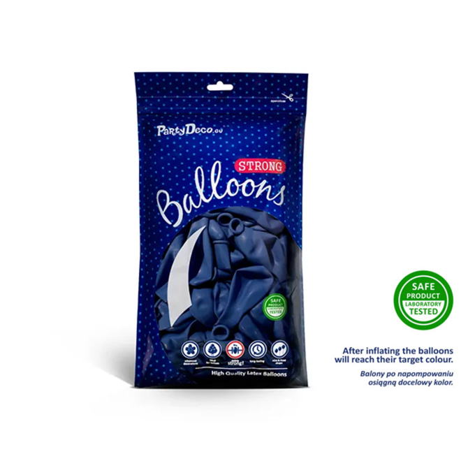 100 Miniballons - Ø 12cm - Blau