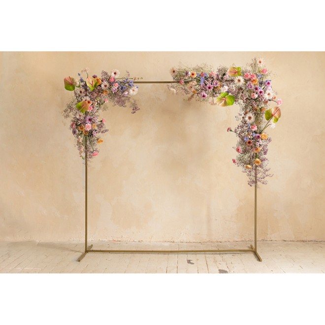 1 Ballongestell - Gold - 200x200 cm