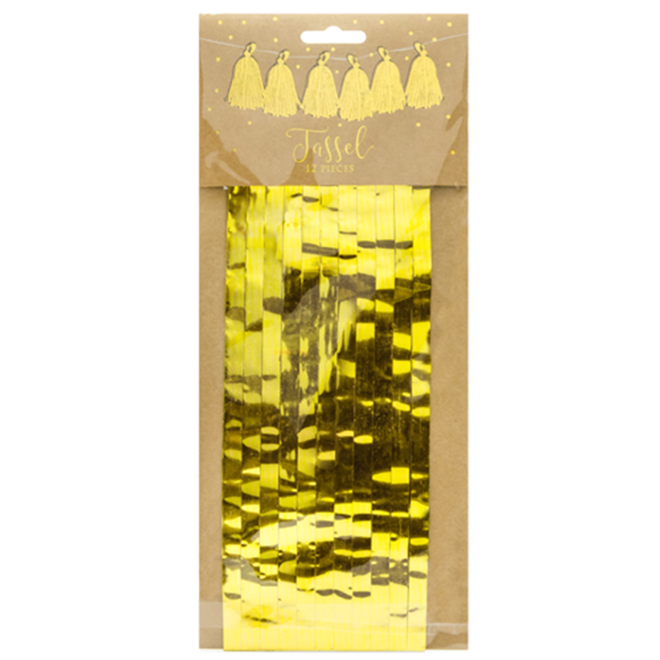 1 Tasselgirlande - 1,5m - Gold