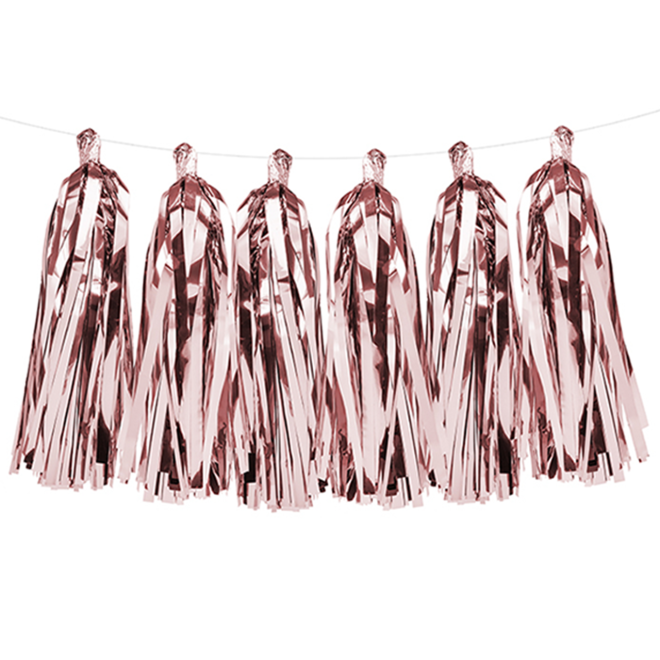 1 Tasselgirlande - 1,5m - Rosegold