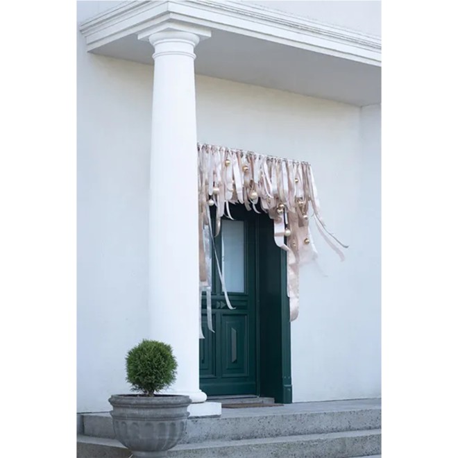 1 Ballonband - Satin - Pfirsich - 100mm