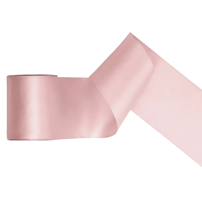 1 Ballonband - Satin - Altrosa Hell - 100mm