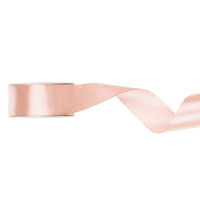 1 Ballonband - Satin - 25mm - Hellpfirsich