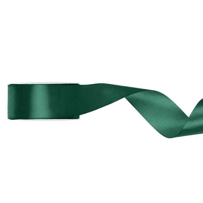 1 Ballonband - Satin - Bottle Grün - 38mm