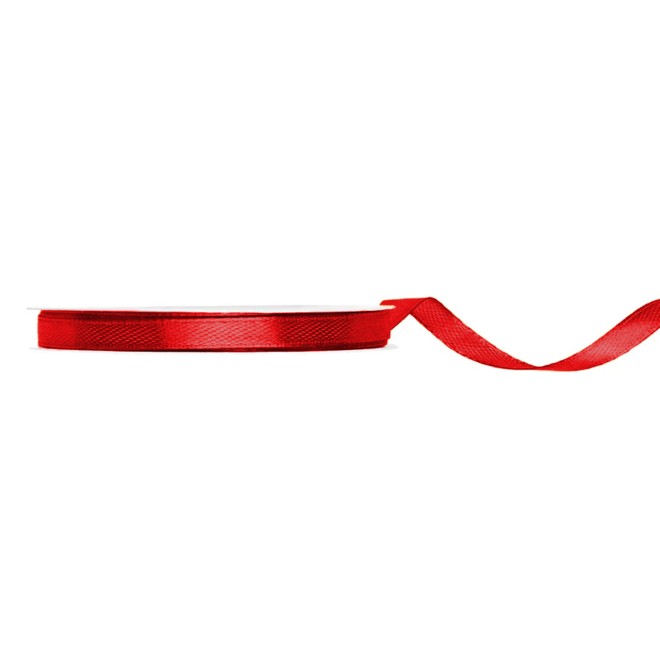 1 Ballonband - Satin - 6mm - Rot