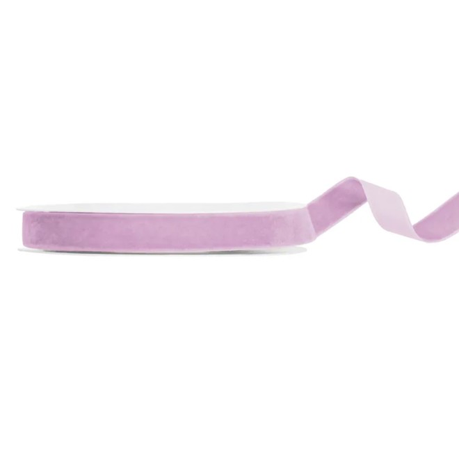 1 Ballonband - Velour - Lavendel - 15mm