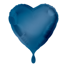 1 Balloon - Herz - Blau