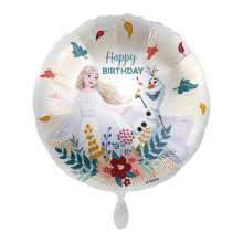 1 Balloon - Disney - HBD Frozen Olaf & Elsa - ENG