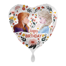 1 Balloon - Disney - Anna & Elsa Floral Birthday - ENG