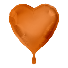 1 Balloon - Herz - Orange