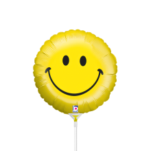 10 Miniballoons Airfilled - Smiley Face (Unverpackt)