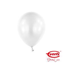 100 Miniballons - DECOR - Ø 13cm - Pearl & Metallic - Frosty White
