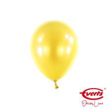 100 Miniballons - DECOR - Ø 13cm - Pearl & Metallic - Sunshine Yellow