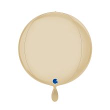 1 Balloon 4D - Globe - Satin Cream