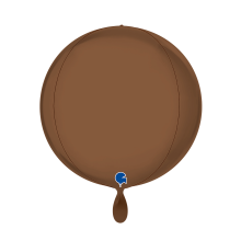1 Balloon 4D - Globe - Satin Chocolate