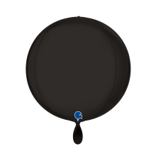 1 Balloon 4D - Globe - Satin Fumé Black